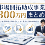 市場開拓助成事業300万円まとめ