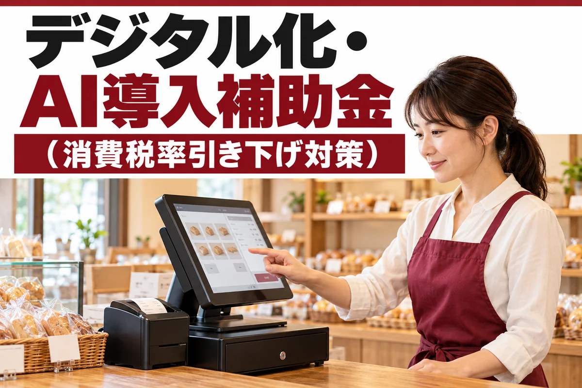 デジタル化・AI導入補助金(消費税率引き下げ対策)まとめ